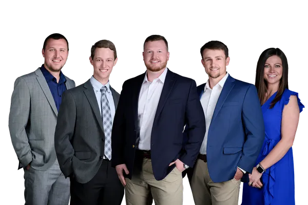 Composite real estate team headshot photographed in studio