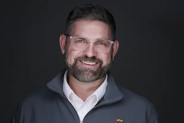 On-location professional headshot for executive